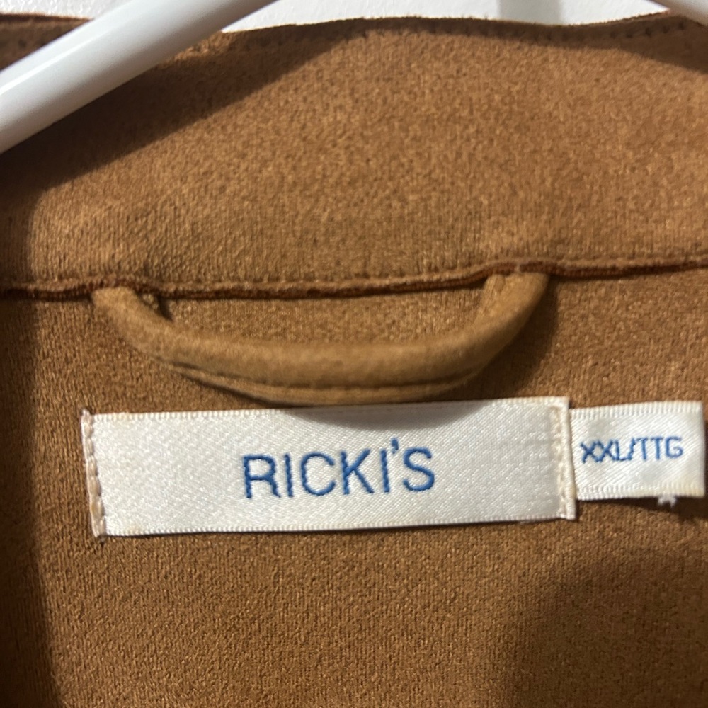 Ricki's Camel Open Front Jacket - Picture 2 of 3